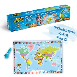 Moja karta svijeta - edukativna interaktivna karta svijeta za djecu