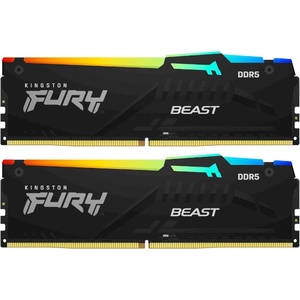 Memorija Kingston 32GB (2x16) DDR5 6000MHz, FURY Beast RGB EXPO, DIMM (KF560C36BBE2AK2-32)