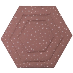 Fillikid podloga Jersey za vrtić Prag/Atena Hexagon, Dandelion pink