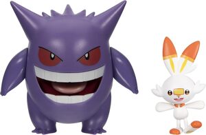 Pokemon Battle figure, 2 kom - Gengar i Scorbunny