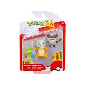Pokemon Battle figure, 3 kom - Roselia With Stand, Perrserker, Marowak