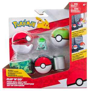 Pokemon Clip 'N' Go Poke Ball pojas set za igru - Bulbasaur