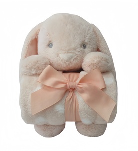 Free 2 Play plišana igračka s dekicom, zeko, narančasti