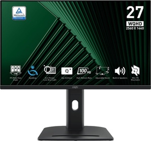 MSI monitor PRO MP275QPG, 27" IPS, WQHD, 100Hz, 1ms, Adaptive Sync, 2xHDMI, DP, zvučnici