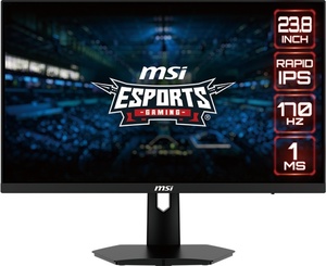 MSI monitor G244F E2, 24" Rapid IPS, FHD, 170Hz, 1ms, FreeSync Premium, 2xHDMI, DP, Anti-glare