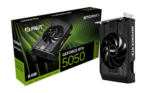 Grafička kartica Palit, nVidia GeForce RTX 5050 StormX 8GB GDDR7, PCIe 5.0, 3x DisplayPort, 1x HDMI (NE65050019P1-GB2070F)