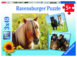 Ravensburger 3x49 kom puzzle Horse Love