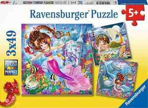 Ravensburger 3x49 kom puzzle Charming Mermaids