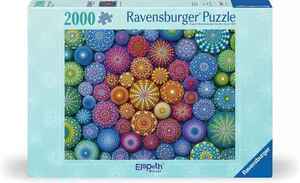 Ravensburger 2000 kom puzzle Radiating Rainbow Mandalas