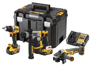 DEWALT aku set alata DCK355P2T, DCG405 + DCH172 + DCD800, 18V, 2x 5Ah, 27/90Nm