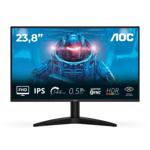 AOC monitor 24B36X, 23.8" FHD, IPS, 144Hz, 0,5ms, HDMI, DP
