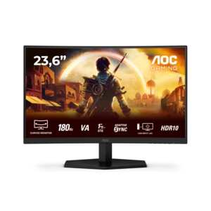 AOC monitor C24G42E, 23.8" FHD, IPS, 180Hz, 1ms, zakrivljeni, HDR10, 2xHDMI, DP, zvučnici