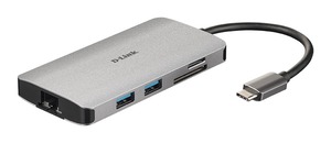 D-Link DUB-M810 USB-C hub 8u1, USB 3.0, HDMI