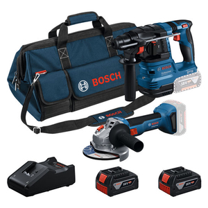 BOSCH Professional set 18V (2 alata) -GWS + GBH + 2x GBA 18V 4.0Ah + GAL + torbica