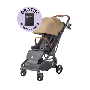 Ergobaby Metro 3 Deluxe kompaktna gradska kolica, Camel