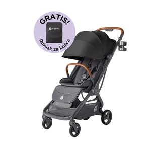 Ergobaby Metro 3 Deluxe kompaktna gradska kolica, Jet Black