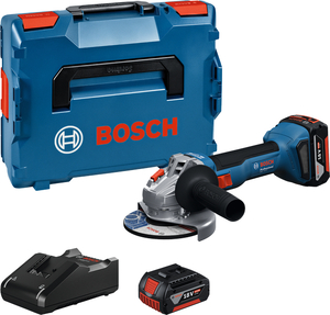 BOSCH Professional aku kutna brusilica GWS 18V-8, 125mm, 2x5.0Ah, brzi punjač, L-BOXX