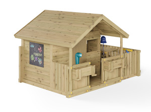 Fungoo drveno dječje igralište SUNNY BANDCORNER kućica