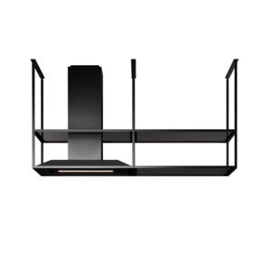 Fim airworks kuhinjska napa Perseus 120 Crna Mat + Dimljeno staklo