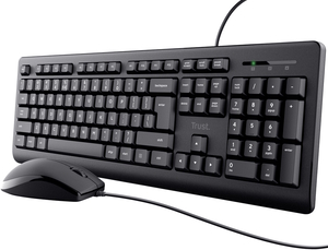 Trust 24645, gaming tipkovnica i miš, US, crni