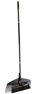 FISKARS set grablje za lišče + metla + drška QuikFit 1016608