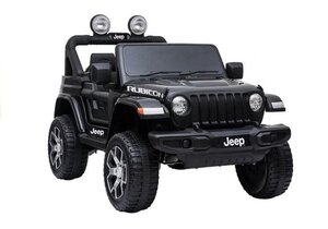 Licencirani Jeep Rubicon Wrangler 4x4 crni - auto na akumulator