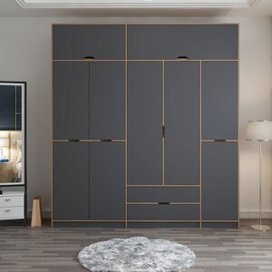 Ormar za odjeću ELINA - 8909, antracit, Dore