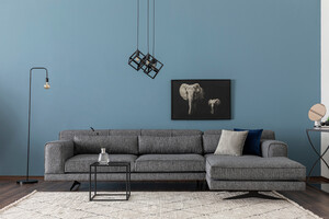 Kutna garnitura, JIVAGO, siva, desna, Jivago Corner Right (L2-Chl) - Grey