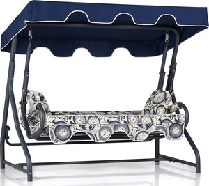 Vrtni trosjed za ljuljanje, višebojno boja, Olea 3 Kişilik Salıncak - Dünya Mavi Tente