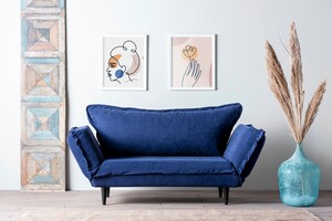 Dvosjed na razvlačenje, Mornarsko plava, Vino Daybed - Navy Blue \GR125\01