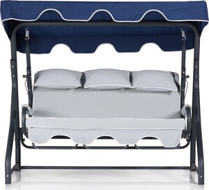 Vrtni trosjed za ljuljanje, višebojno boja, Salvia 3 Kişilik Salıncak Mavi