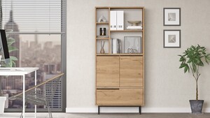 Ormar, Kumsal PTP - Walnut, White