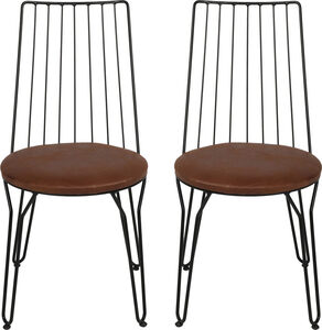 Set stolica (2 komada), Crno, Ada 281