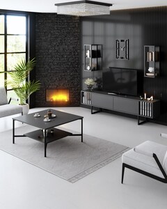 Stolić za kavu, Black Line - Anthracite, Black