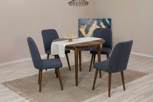 Proširivi blagavaonski stol i stolice (5 komada) Colette