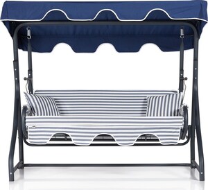 Vrtni trosjed za ljuljanje, višebojno boja, Olea 3 Kişilik Salıncak - Mavi