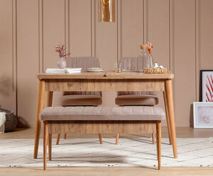 Set stolova i stolica (4 komada), Atlantski bor Kamen, Vina - Atlantic Pine