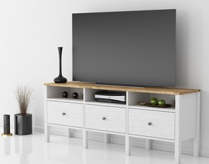 TV stalak JOHN, drveno, bijela boja