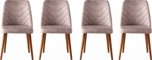 Set stolica (4 komada), Orah Bež, Dallas 555