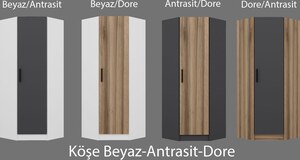 Garderoba, Kale Corner Anthracite - 210