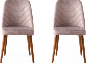 Set stolica (2 komada), Orah Bež, Dallas 555