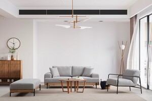 Trosjed, Eti Oak 3 Seater -Grey