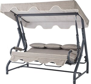 Vrtni trosjed za ljuljanje, antracit siva boja, Salvia