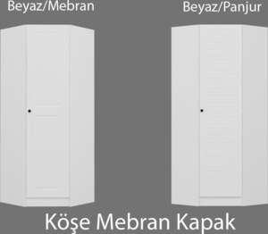 Garderoba, Kale Corner Blinds White - 210