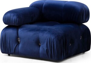 Sofa, Plava, Bubble L1 - Velvet Blue
