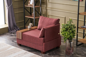 Sofa, Bordo crvena, Fly Right - Claret Red