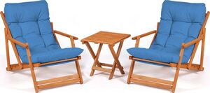 Set vrtnog namještaja - stol i stolice (3 komada) Milan