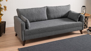 Trosjed na razvlačenje BELLA sivi, Bella Sofa Bed - Grey