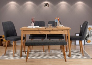 Set stolova i stolica (6 komada), Atlantski bor Antracit, Santiago 1053 - 2 A