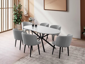 Stol za blagovaonicu AURA - 3013, svjetlo siva boja